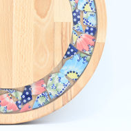 Picture of SMALL DECOR ROUND BOARD Flowers Mix