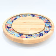 Picture of SMALL DECOR ROUND BOARD Flowers Mix