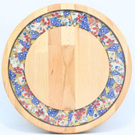 Picture of SMALL DECOR ROUND BOARD Flowers Mix