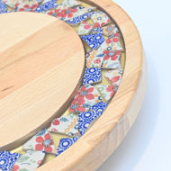 Picture of SMALL DECOR ROUND BOARD Flowers Mix