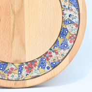 Picture of SMALL DECOR ROUND BOARD Flowers Mix