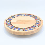 Picture of SMALL DECOR ROUND BOARD Flowers Mix