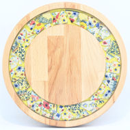 Picture of SMALL DECOR ROUND BOARD Flowers Mix