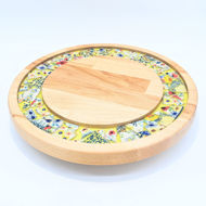 Picture of SMALL DECOR ROUND BOARD Flowers Mix