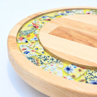 Picture of SMALL DECOR ROUND BOARD Flowers Mix