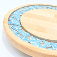 Picture of SMALL DECOR ROUND BOARD Flowers Mix