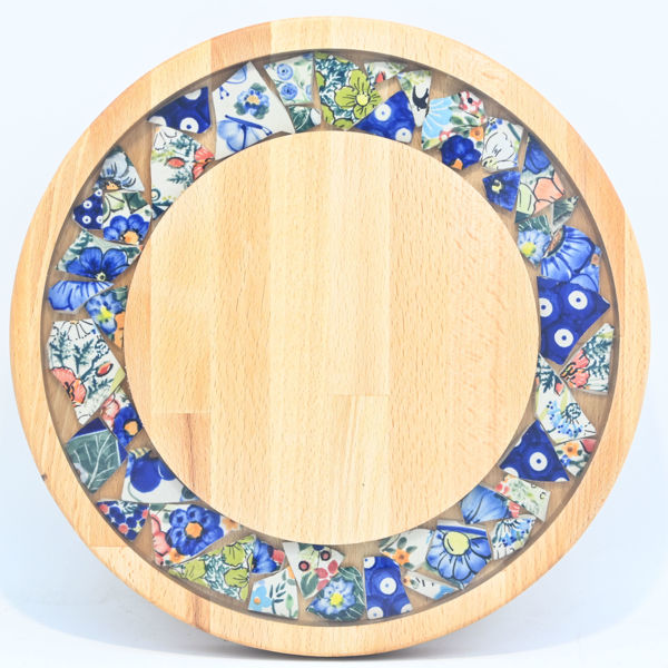 Picture of SMALL DECOR ROUND BOARD Flowers Mix