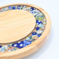 Picture of SMALL DECOR ROUND BOARD Flowers Mix