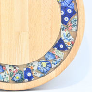 Picture of SMALL DECOR ROUND BOARD Flowers Mix