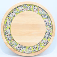 Picture of SMALL DECOR ROUND BOARD Flowers Mix