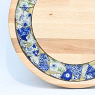 Picture of SMALL DECOR ROUND BOARD Flowers Mix