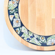 Picture of SMALL DECOR ROUND BOARD Flowers Mix