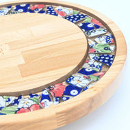 Picture of SMALL DECOR ROUND BOARD Flowers Mix