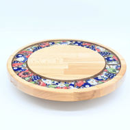 Picture of SMALL DECOR ROUND BOARD Flowers Mix