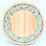 Picture of SMALL DECOR ROUND BOARD Flowers Mix