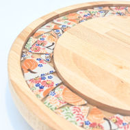 Picture of SMALL DECOR ROUND BOARD Flowers Mix