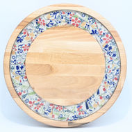 Picture of SMALL DECOR ROUND BOARD Flowers Mix