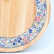 Picture of SMALL DECOR ROUND BOARD Flowers Mix