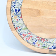 Picture of SMALL DECOR ROUND BOARD Flowers Mix