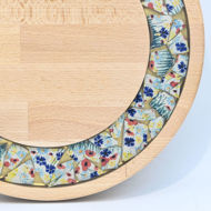 Picture of SMALL DECOR ROUND BOARD Flowers Mix