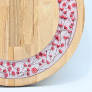 Picture of SMALL DECOR ROUND BOARD Flowers Mix