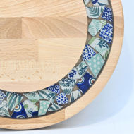 Picture of SMALL DECOR ROUND BOARD Flowers Mix