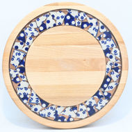 Picture of SMALL DECOR ROUND BOARD Flowers Mix