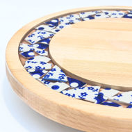 Picture of SMALL DECOR ROUND BOARD Flowers Mix