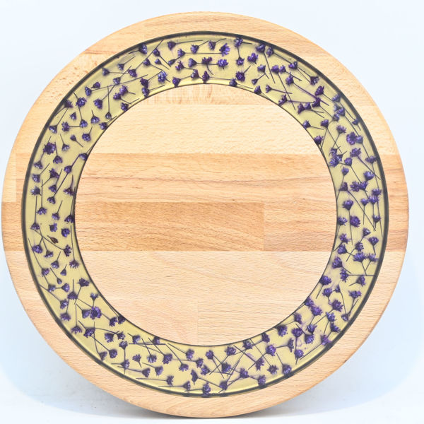 Picture of SMALL DECOR ROUND BOARD Flowers Mix