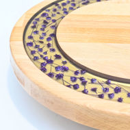 Picture of SMALL DECOR ROUND BOARD Flowers Mix