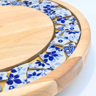Picture of SMALL DECOR ROUND BOARD Flowers Mix