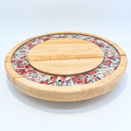 Picture of SMALL DECOR ROUND BOARD Flowers Mix