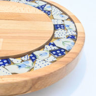 Picture of SMALL DECOR ROUND BOARD Flowers Mix