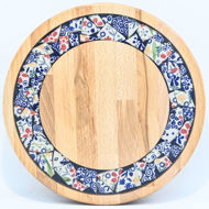 Picture of SMALL DECOR ROUND BOARD Flowers Mix