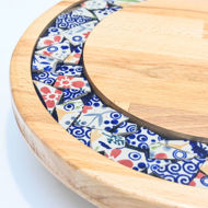 Picture of SMALL DECOR ROUND BOARD Flowers Mix