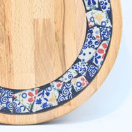 Picture of SMALL DECOR ROUND BOARD Flowers Mix