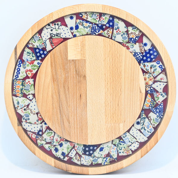 Picture of SMALL DECOR ROUND BOARD Flowers Mix