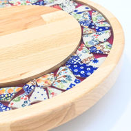 Picture of SMALL DECOR ROUND BOARD Flowers Mix