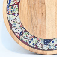 Picture of SMALL DECOR ROUND BOARD Flowers Mix