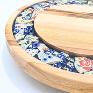 Picture of SMALL DECOR ROUND BOARD Flowers Mix