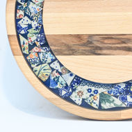 Picture of SMALL DECOR ROUND BOARD Flowers Mix