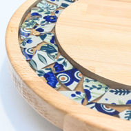 Picture of SMALL DECOR ROUND BOARD Flowers Mix
