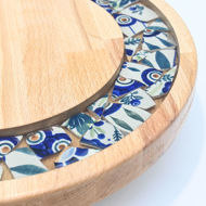 Picture of SMALL DECOR ROUND BOARD Flowers Mix