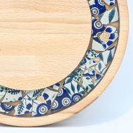 Picture of SMALL DECOR ROUND BOARD Flowers Mix