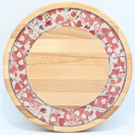 Picture of SMALL DECOR ROUND BOARD Flowers Mix