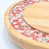 Picture of SMALL DECOR ROUND BOARD Flowers Mix