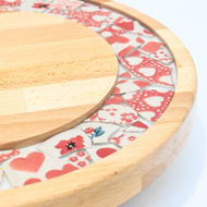 Picture of SMALL DECOR ROUND BOARD Flowers Mix