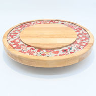 Picture of SMALL DECOR ROUND BOARD Flowers Mix