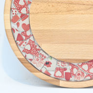 Picture of SMALL DECOR ROUND BOARD Flowers Mix