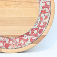 Picture of SMALL DECOR ROUND BOARD Flowers Mix